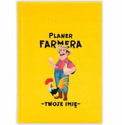 FunnyCase Könyvnaptár 2026 Farmer Tervező Citrom tervező Ajándék Minták (Kalendarz Cytrynowy PLANER FARMERA)