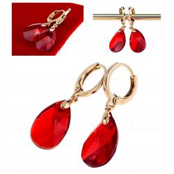 Xuping 516 Arany fülbevaló Austrian kristály cirkónia aranyozott 18k Xuping lógó