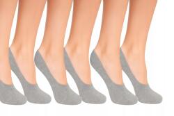 PREDA 6 db Bambusz női bokazokni antibakteriális, nyomásmentes szürke méret 35-38