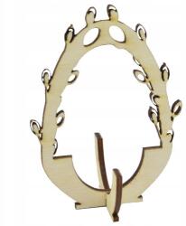 Kreatywne Myślenie Fából készült tojástartó 12x8, 5cm Húsvéti dekoráció