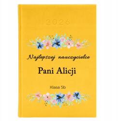  Könyvnaptár A5 2026 Citrom tervező Legjobb tanár varázsló (Planer 2026 Cytrynowy Najlepszy Nauczyciel)