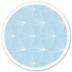 DecorOutlet Kék, tartós vinil szőnyeg beltéri vagy erkély szőnyeg Vonalas minta, fi140 (dww-140-w0015275)