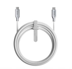 Nomad Здрав кевларен USB-C към USB-C кабел за MacBook и устройства с USB-C порт (300 см) - Nomad Kevlar USB-C to USB-C Charging Cable 240W (бял) (NM014681858)
