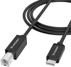 Wozinsky Кабел за принтер и други външни устройства USB-C Male към USB-B Male - Wozinsky USB-C To USB-B 2.0 Printer Cable (черен) (100 см) (WKDDY1S)