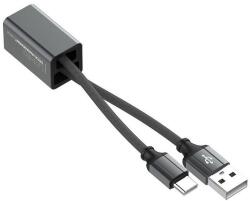 LDNIO Кабел тип ключодържател за всички устройства с USB-C конектор (10 см) - LDNIO LC98 Durable USB-C to USB-A Cable 2.4A (тъмносив) (LC98)