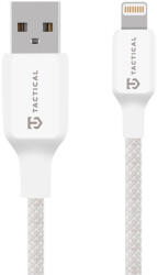 Tactical Здрав кабел с въжена оплекта за Apple устройства с Lightning порт - Tactical Stitch Thread USB-A to Lightning Cable 12W (30 см) (бял) (57983126574)