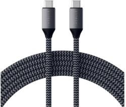 Satechi USB-C to USB-C Charging Cable 100W - USB-C към USB-C кабел за MacBook и устройства с USB-C порт (200 cm) (сив) (ST-TCC2M, ST-TCC2MM)