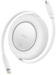 Baseus Разтягащ се USB-C към USB-C кабел - Baseus Free2Pull Retractable USB-C to USB-C Cable 100W (бял) (200 см) (P10364500213-01)