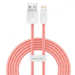 Baseus USB към Lightning кабел за Apple устройства с Lightning порт (200 см) - Baseus Dynamic Fast Charging Lightning to USB Cable 2.4A (CALD000507) (розов) (CALD000507)
