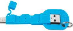 4smarts Кабел тип ключодържател за всички устройства с USB-C (8.5 см) - 4smarts Basic KeyLink USB-C Cable (син)