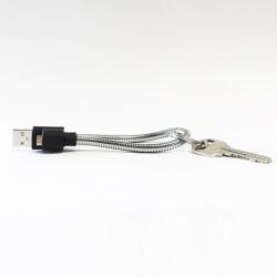 Fuse Chicken Стоманен MicroUSB кабел (ключодържател) за устройства с MicroUSB - Fuse Chicken Titan Loop M (25 см. )