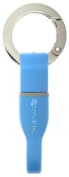 4smarts Кабел тип ключодържател за всички устройства с MicroUSB (10 см) - 4smarts KeyRing MicroUSB Cable (син) (4S468760)