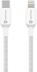 Tactical Здрав кабел с въжена оплекта за устройства с Lightning порт - Tactical Stitch Thread USB-C to Lightning Cable 27W (30 см) (бял) (57983126585)