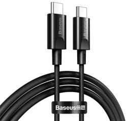 Baseus Здрав кабел с бързо зареждане за устройства с USB-C порт (150 см) - Baseus Xiaobai Series 100W USB-C Cable (20V/5A) 1.5m (черен) (CATSW-I01)