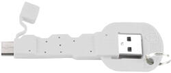 4smarts Кабел тип ключодържател за всички устройства с USB-C (8.5 см) - 4smarts Basic KeyLink USB-C Cable (бял)