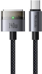 Mcdodo Mагнитен захранващ кабел за MacBook Pro 14 (2021-2025), MacBook Pro 16 (2021-2024), MacBook Air 13 (2021-2025), MacBook Air 15 (2023-2025) - Mcdodo USB-C to Magsafe 3 Charge Cable 140W (200 см) (черен