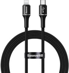 Baseus USB-C към Lightning кабел за Apple устройства с Lightning порт (100 см) - Baseus Halo USB-C to Lightning Cable (CATLGH-01) (черен) (CATLGH-01)