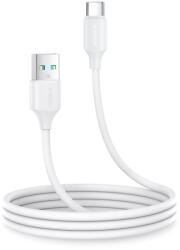 JOYROOM Кабел с гумирана оплетка за устройства с USB-C порт (100 см) - Joyroom Lost Lasting USB-A to USB-C Cable 3А (бял) (А9)