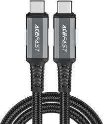 ACEFAST Здрав USB4 кабел с въжена оплетка за устройства с USB-C порт (100 см) - Acefast Acewire Pro USB4 USB-C to USB-C Fast Charging Cable 240W (черен) (C1-09)