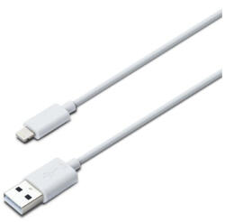 iLuv USB кабел за iPhone, iPad, iPod с Lightning - iLuv Premium Lightning Cable (бял) (ICB263WHT)