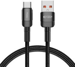 Tech-Protect Кабел с въжена оплетка за устройства с USB-C порт (100 см) - Tech-Protect Ultraboost Evo USB-A to USB-C Cable 100W (черен) (THP2601)