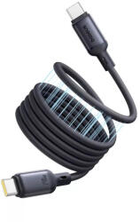 Baseus Кабел с вграден магнитен органайзер с бързо зареждане за устройства с USB-C порт - Baseus PicoGo Magnetic Liquid Silicone USB-C to USB-C Cable 240W (100 см) (черен) (P10376800121-00)