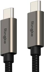 Ringke Кабел с бързо зареждане за устройства с USB-C порт (100 см) - Ringke USB-C to USB-C Data Cable 60W (черен) (KF2323421)