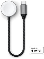Satechi USB-C Magnetic Fast Charging Cable for Apple Watch - USB-C кабел за зареждане на Apple Watch (18 см) (тъмносив) (ST-QCAWM)