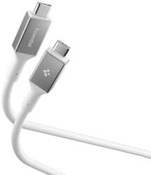 Spigen Кабел с бързо зареждане за устройства с USB-C порт - Spigen Essential USB-C to USB-C Cable 100W (бял) (100 см) (ACA08774)