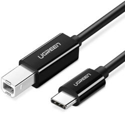 UGREEN Кабел за принтер и други външни устройства USB-C Male към USB-B Male (100 см) - Ugreen US241 USB-C To USB-B 2.0 Printer Cable (черен) (US241)