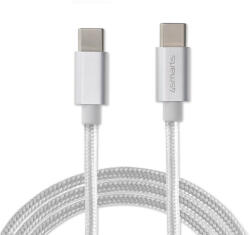 4smarts USB-C към USB-C кабел за устройства с USB-C порт (100 см) - 4smarts RapidCord USB-C to USB-C Data Cable 50W (бял) (4S468488)
