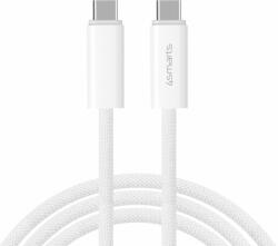 4smarts Кабел с бързо зареждане за устройства с USB-C порт (300 см) - 4smarts PremiumCord USB-C to USB-C Cable 240W (бял) (540960)