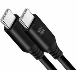 Neofier Кабел с бързо зареждане за устройства с USB-C порт (100 см) (черен) - Neofier USB-C to USB-C Data Cable 60W (NF1CCB0503T)