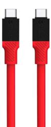 Tactical Здрав кабел с бързо зареждане за устройства с USB-C порт (100 см) - Tactical Fat Man USB-C to USB-C Cable 60W (червен) (57983117389)