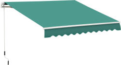Outsunny Rulou Parasolar de Perete Impermeabil, Protecție UV și Rezistență la Apă, 295x245 cm, Verde | Aosom Romania (840-150GN)