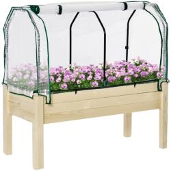 Outsunny Sera Jardiniera Lemn pentru Plante, Design Compact 121x55x117cm, Ideală pentru Grădină | Aosom Romania (845-364)