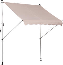 Outsunny Copertină Retractabilă cu Manivelă, Protecție UV, Cadru Telescopic și Unghi Reglabil, Ideal pentru Grădină și Terasă | Aosom Romania (840-182CW)
