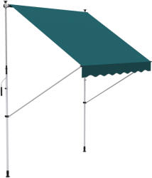 Outsunny Copertină Manuală cu Manivelă, Cadru Telescopic și Unghi Reglabil, Protecție Solară Eficientă pentru Exterior | Aosom Romania (840-182GN)