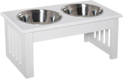 PawHut boluri hrana animale, suport inclus, 44x24x15cm | Aosom Romania (D08-016WT)