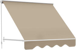 Outsunny Perdea de Soare Rulanta de Perete Bej, 180x70cm | Aosom Romania (01-0151)