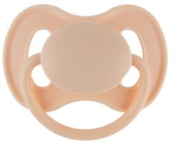 CANPOL BABIES Suzeta din cauciuc cu vârf rotund Nude 6-18m crem (AGS23-224_CRE)