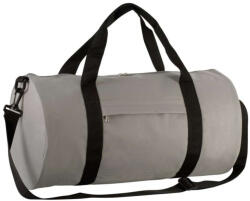 Kimood KI0633 cső alakú utazótáska cipzáras oldalzsebbel Kimood, Light Grey/Black-U (ki0633lgr-bl-u)