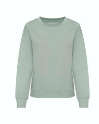 Just Hoods Hagyományos szabású Női kereknyakú pulóver AWJH030F, Dusty Green-XS (awjh030fdugn-xs)