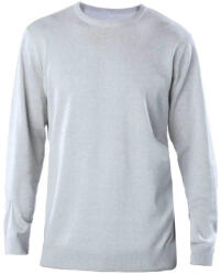 Kariban Férfi kereknyakú keskeny szabású pulóver, Kariban KA967, Grey Melange-3XL (ka967gm-3xl)