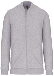 Kariban Uniszex vastag cpzáros pulóver, Kariban KA4002, Oxford Grey-L (ka4002oxg-l)