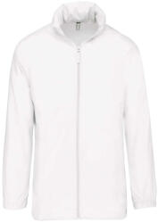 Kariban Uniszex rejtett kapucnis széldzseki, Kariban KA616, White-XS (ka616wh-xs)