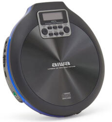Aiwa PCP-850BL Hordozható MP3 Discman X-HyperBass és 50mp ESP védelemmel, fülhallgatóval és igényes tárolóval, kék (PCP-850BL) (PCP-850BL)