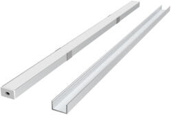 Ledline PRIME felületre szerelhető LED profil szett ezüst - opál fedlappal, rögzítőkkel és végzárókkal, LED line, LL-203617 (LL-203617)