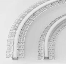 Optonica Hajlítható profil LED szalaghoz, fehér/fehér fedő, Optonica, 15111 (15111)