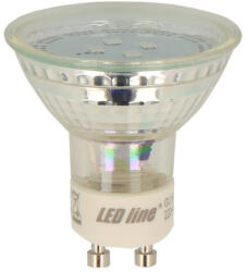 GMLedline GU10 LED izzó, 1W, meleg fehér, 3000K, 80lm, CRI≥80, LED line, LL-209619 (LL-209619)